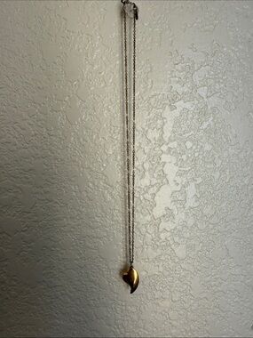 Gold Tone  Heart Pendant Layered Necklace - Women Jewelry